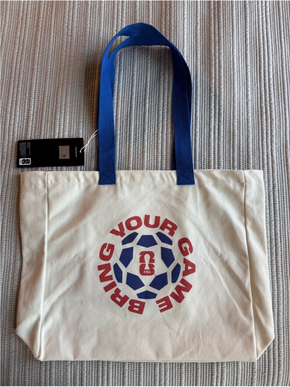 NWT Fifa World Cup Commemorative “Bring Your Game” Canvas Tote Bag